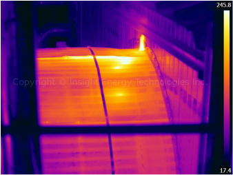 Thermal Image of Deteriorated Refractory